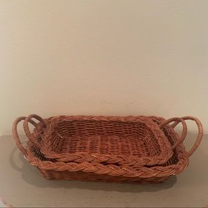 A Pair of Vintage Decorative Baskets